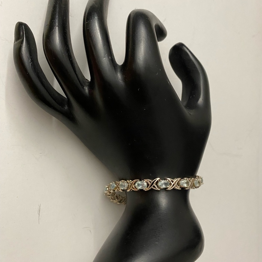 Sterling Silver Bracelet Gemstone Bracelet - Picture 13 of 16